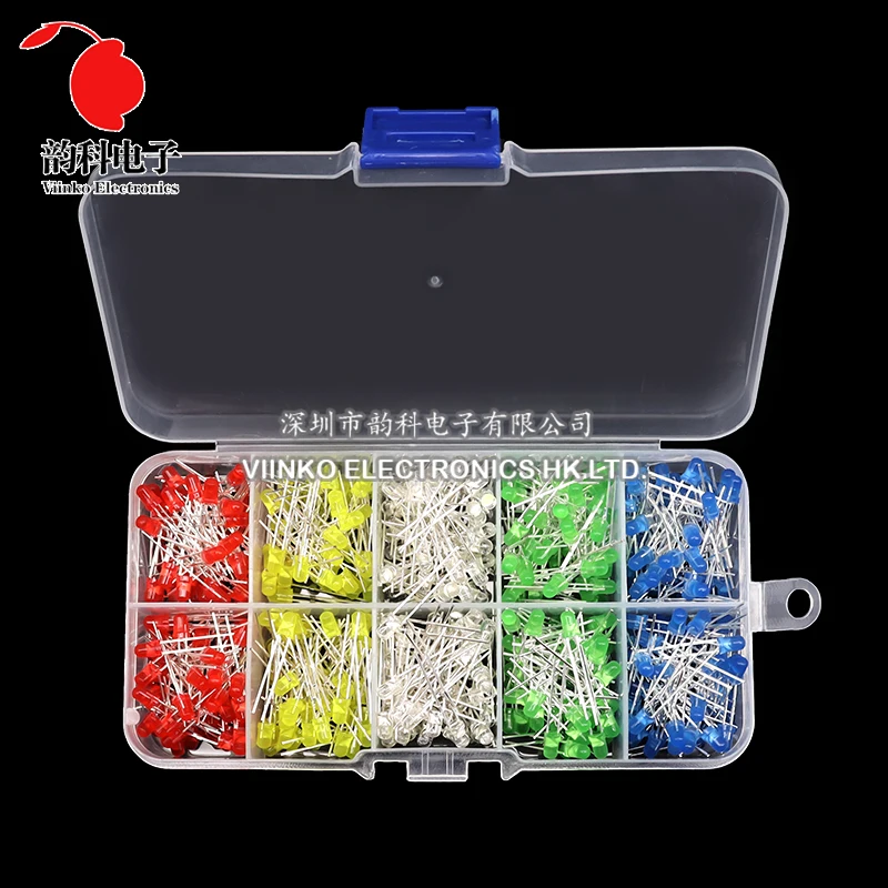 Led Set 500 Stück 3mm LED Lämpchen In 5 Farben Gemischt – DIY Kit