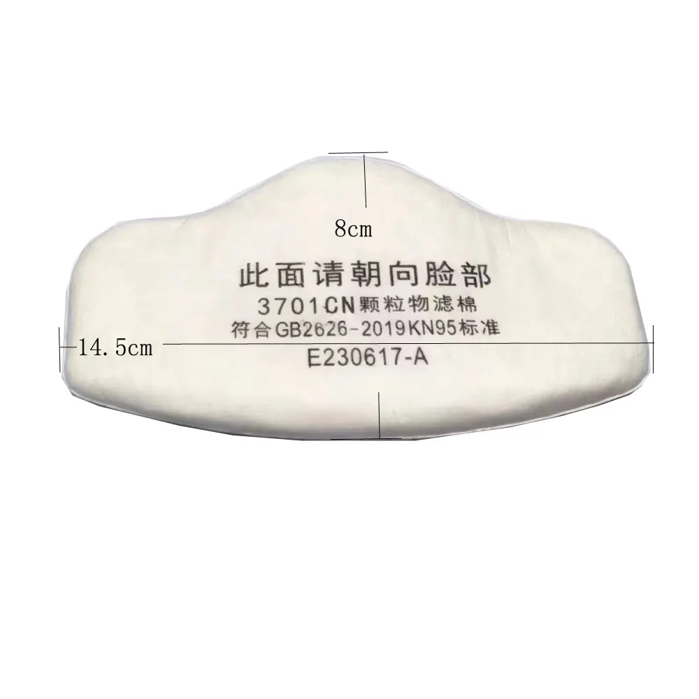 21in1 Half Face Dust Mask Respirator Dust-Proof Work Safety Rubber Mask Cotton Filter