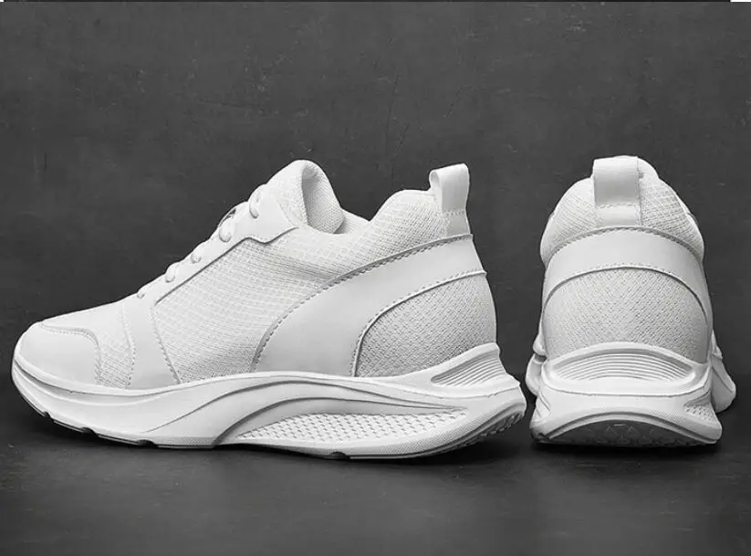 Herren Größere Sneaker 8cm Einlegesohlen Erhöhung Schuhe_voghion.com