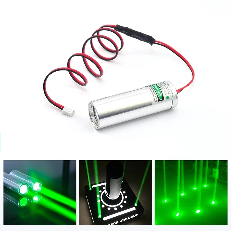 Fat Thick Beam 532nm 50mW Green Laser DOT Module KTV DJ Bar Stage Lighting