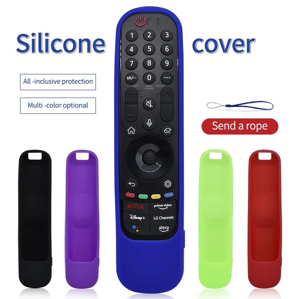 New Silicone Cover Case / Protective Case With Lanyard For Smart TV Remote Control MR21GA MR22GA MR23GA