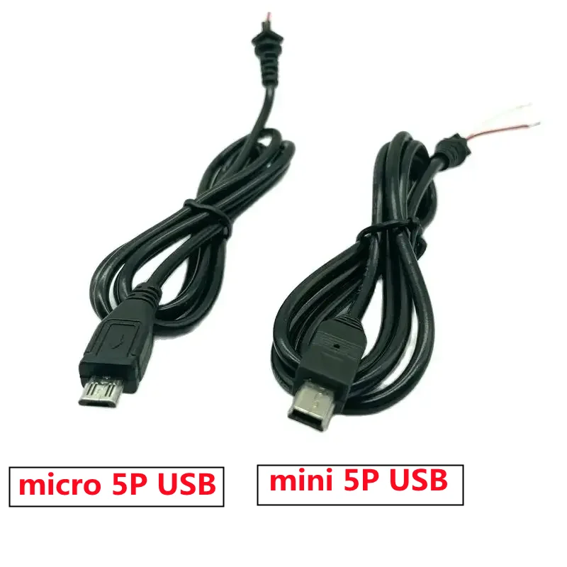 

95cm 1Pcs Adapter Output 2-core Power Cord USB2.0 micro USB/mini 5P Male Plug with 0.95m Cable