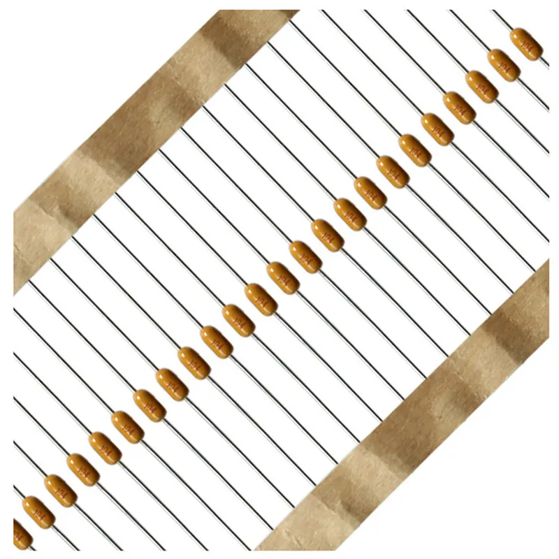 100PCS Axial Capacitor 1nF 100nF 0.1UF 50V 104P 102K 104K
