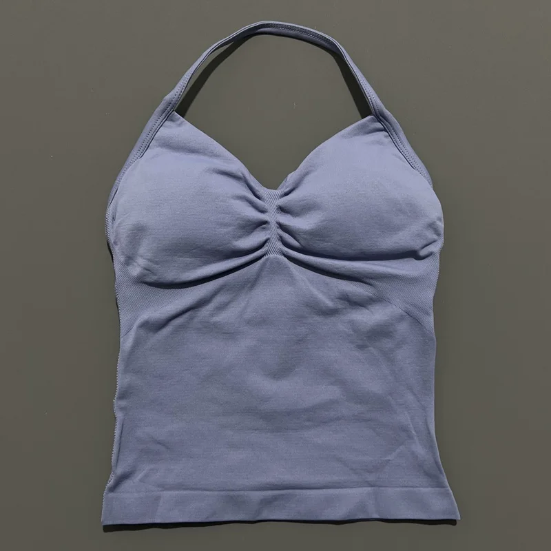 HISTELLO Df Dupe Gym Longline Strappy Top Yoga Vest Woman Backless Tank Tops Sports Fitness Bras Running Workout Gym Halter 107 S03ba289736284b41a7cd3c1104cde9c49
