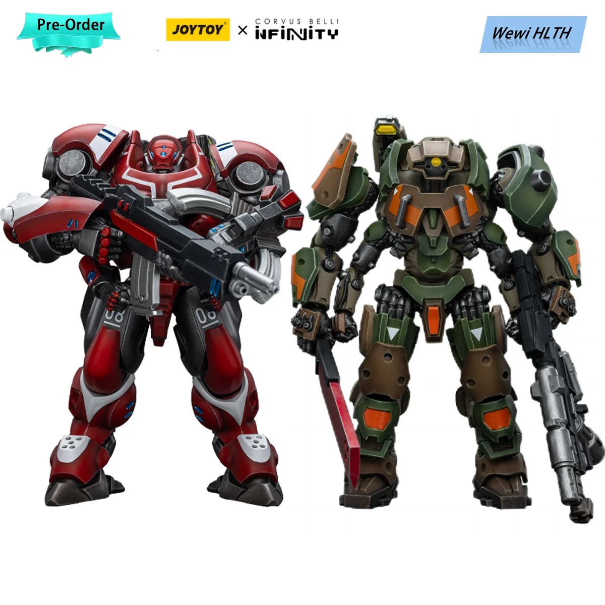 

[Pre-Order]JOYTOY 1/18 Action Figure Mecha Anmie Infinity Nomads Gecko Squadron And Shakush Light Armored Unit Robot Models