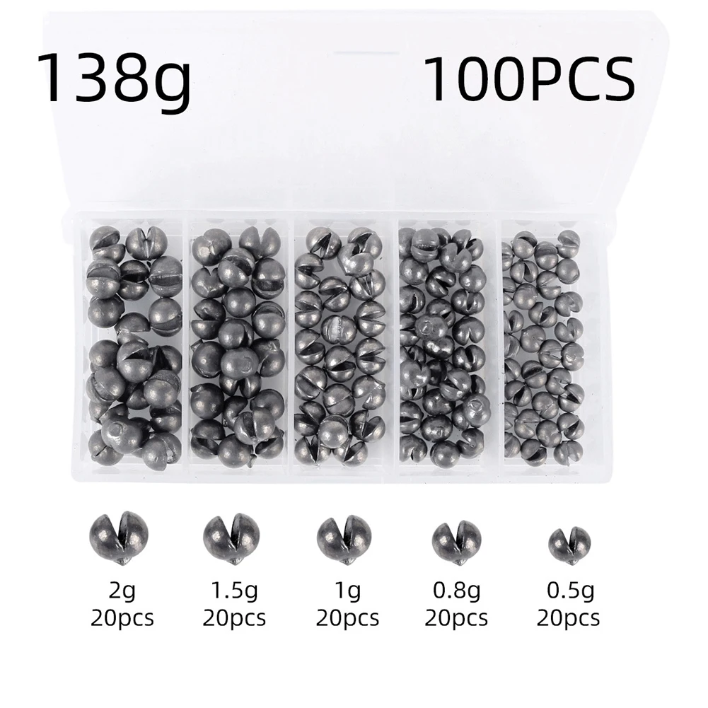 Round Split Shot Fishing Weights 1