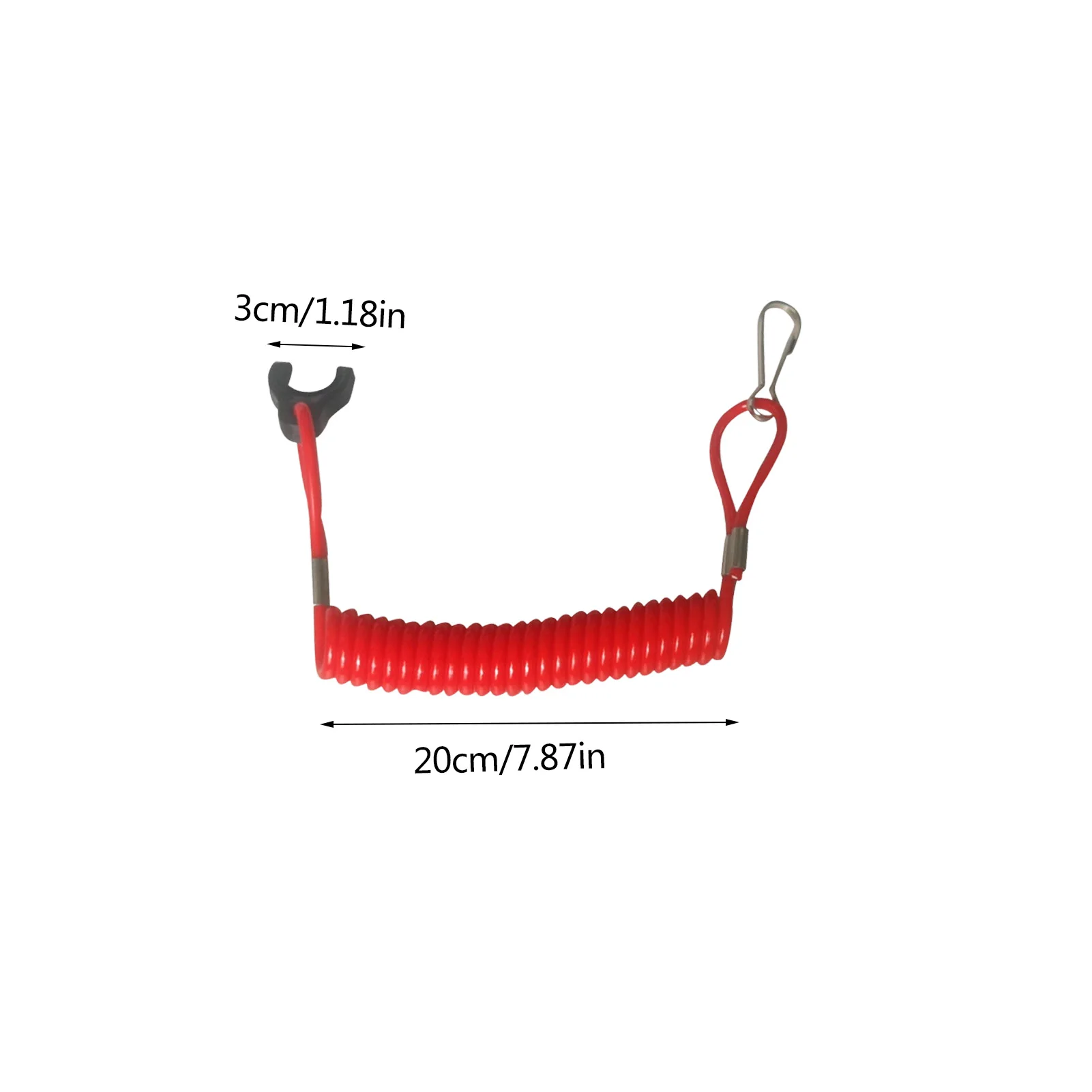 Boat Engine Motor Stop Switch Universal Boat Outboard Lanyard High Hardness Boat Engine Motor Stop Switch Flexible Emergency