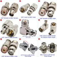 PL259 SO239 SL16 UHF To BNC Q9 Male Plug&Female Jack RF Coaxial Connector Radio Adapter for Antenna WiFi Cable BNC To UHF Brass