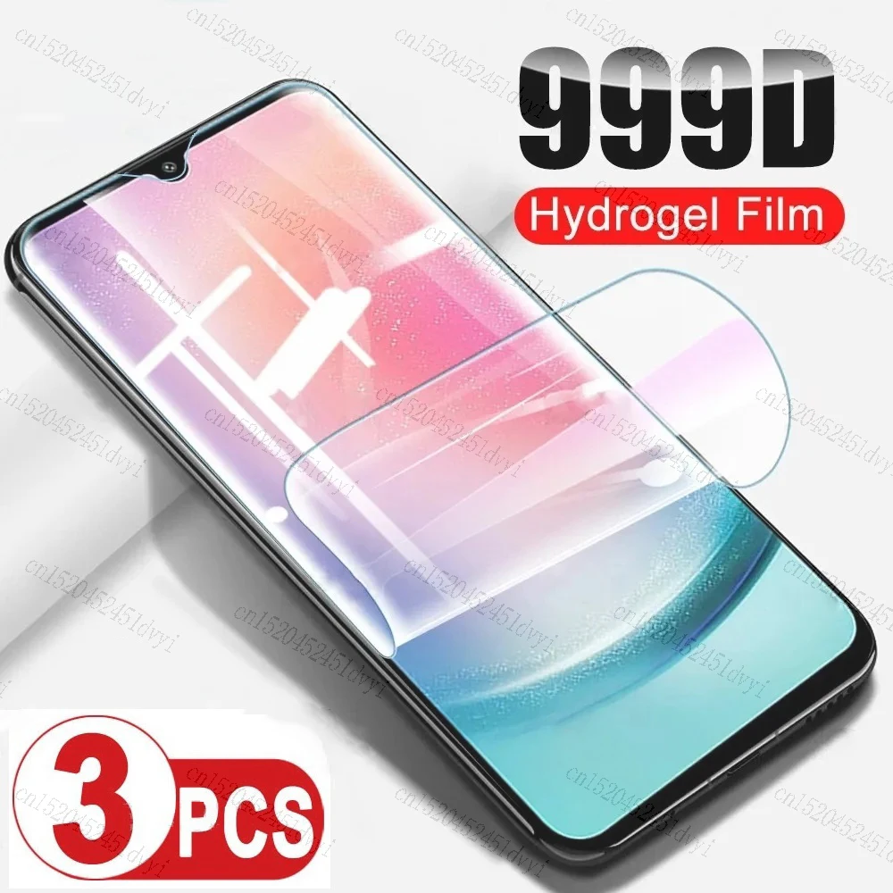 

Гидрогелевая пленка для Samsung Galaxy A24, 3 шт., 4G, защита экрана, водогелевая пленка для Samsung A 24, 4G, 6,5 дюйма, искусственная мягкая пленка