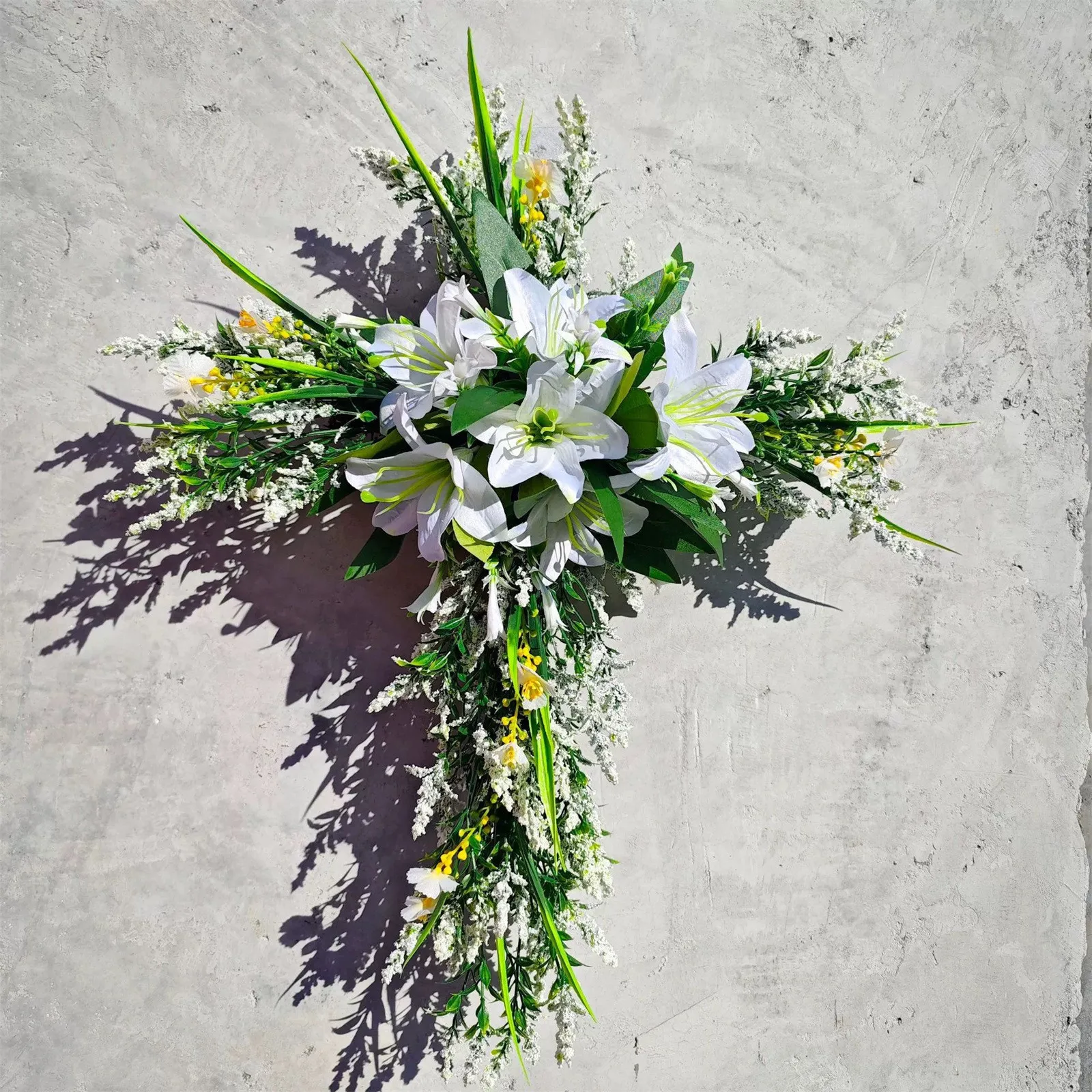 Easter Liliaceous Cross Wreath 2