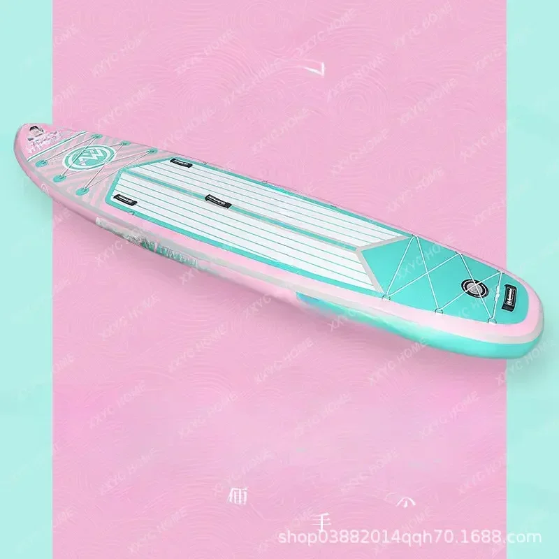 Inflatable Paddle Surfboard Adult Station Riser Novice Pulp Board Girl Pink Yoga Paddle Board Paddleboard
