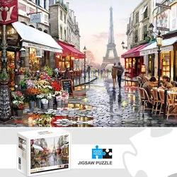 Paris Street Scene Jigsaw Puzzle - 1000 Piece Set for Home Décor and Family Fun (1000pcs Paris Street)