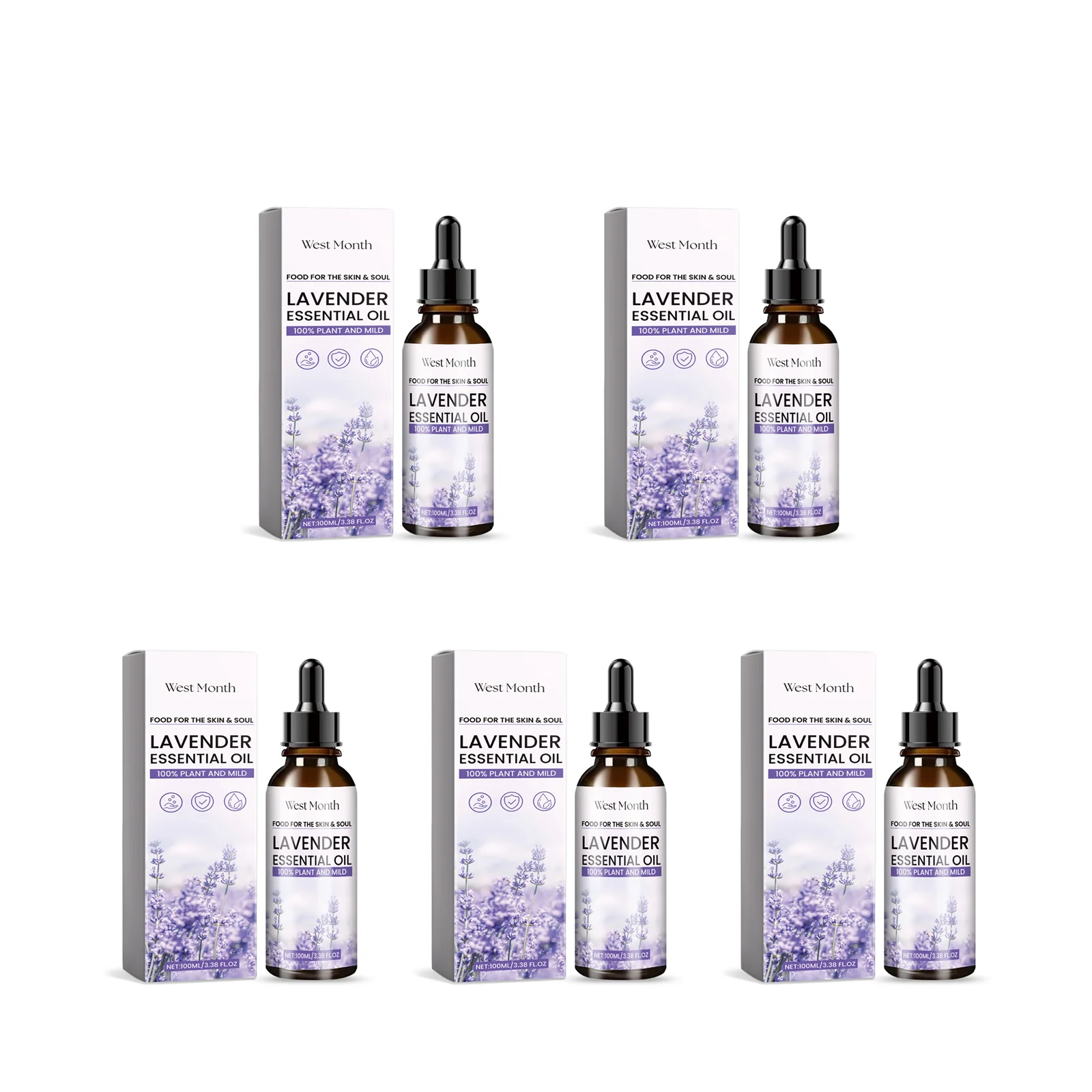 Lavender Essential Oil for Skin Nourishment, Anxiety Relief & Enhanced Sleep Quality