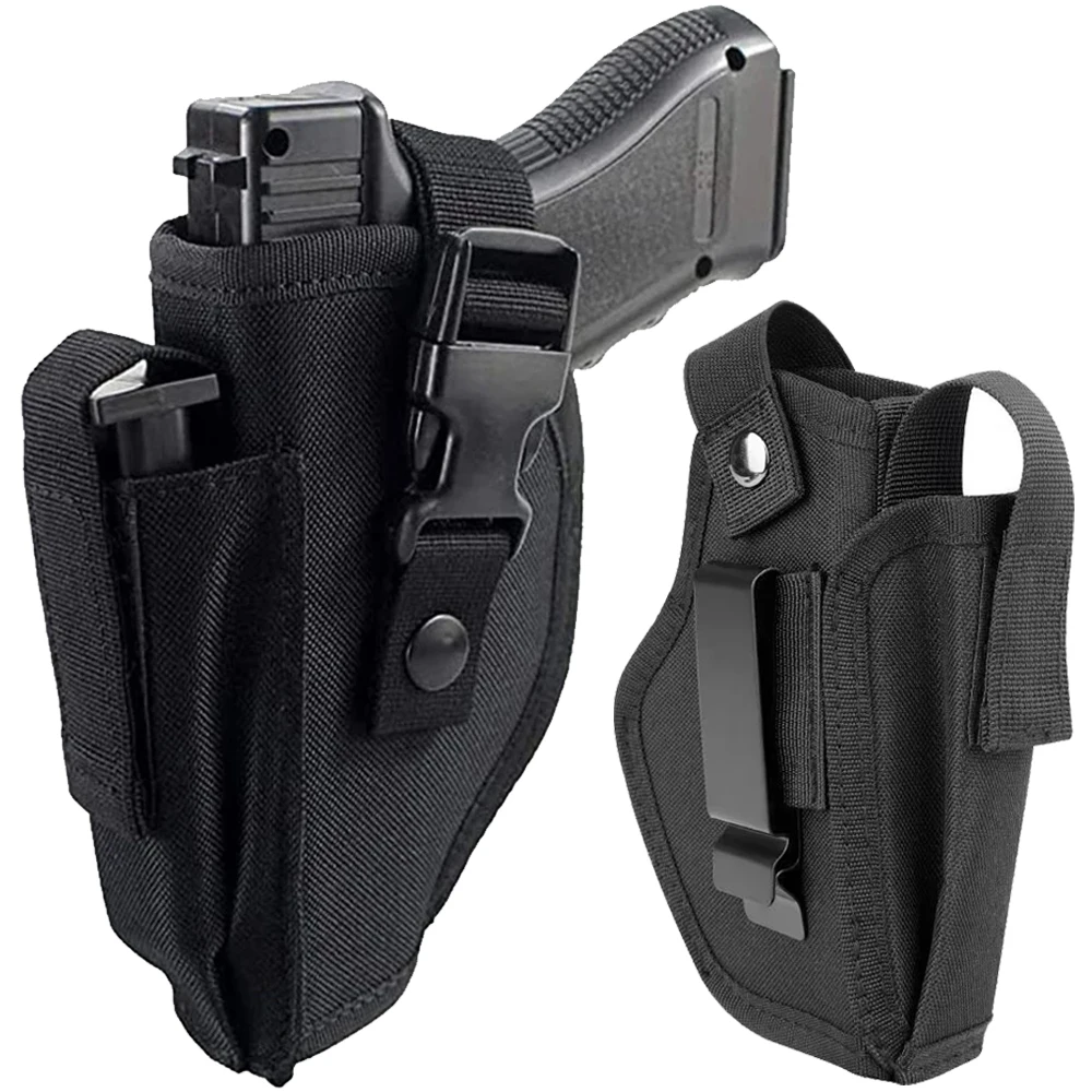 Gun holsters outdoor universal with bullet clip for handgun
