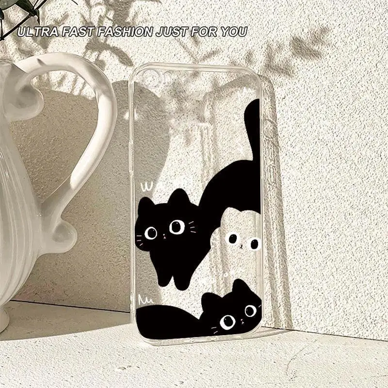 Stylish Black Cat Phone Cases