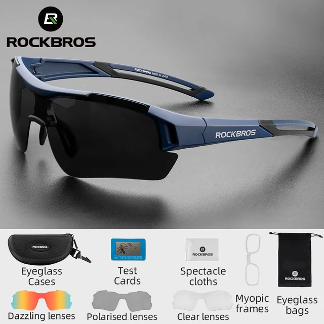 Polarized Rockbros Cycling Glasses  Rockbros Photochromic Sunglasses -  Cycling - Aliexpress