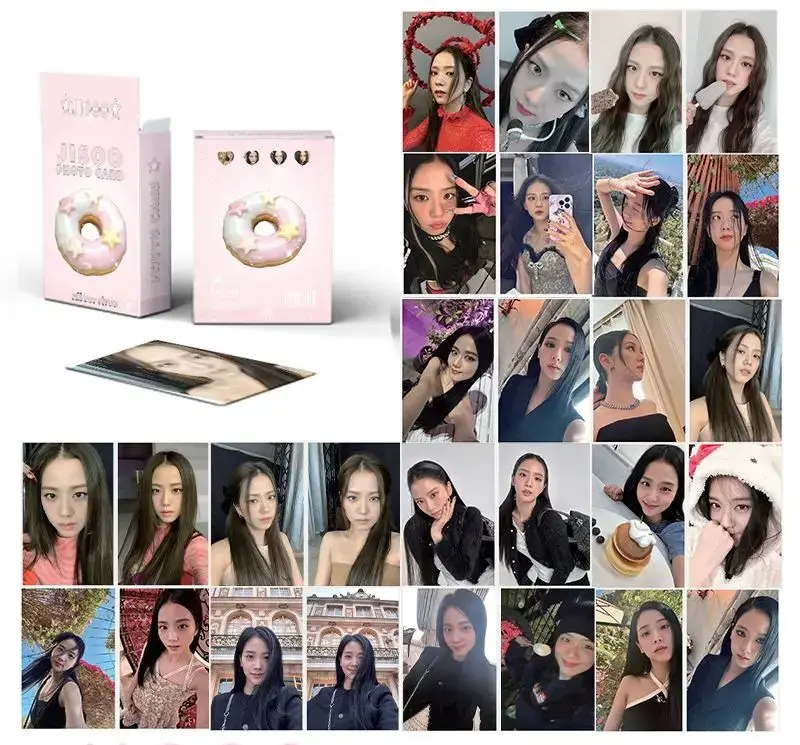 

50 шт./коробка, мини-альбом Ji-soo Kim Jisoo Laser