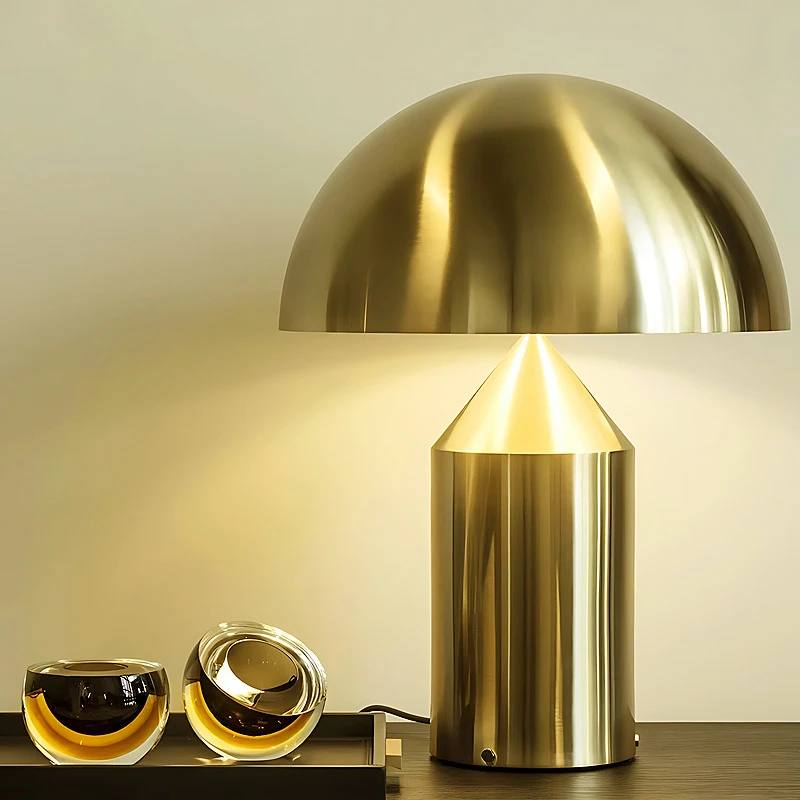 Metallic Mushroom LED Table Light-8