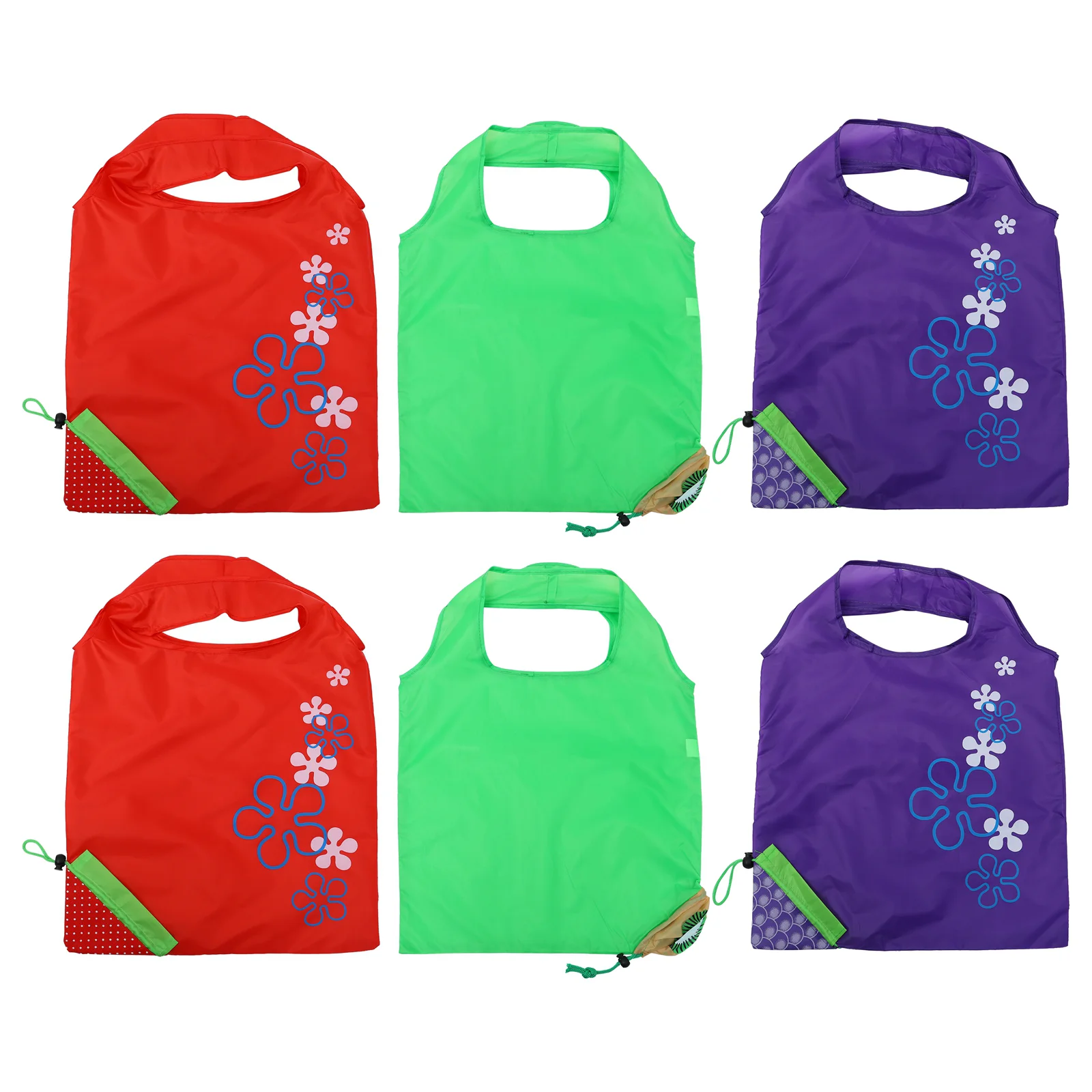 

6 Pcs Folding Bag Creative Shopping Fruit Bags Eco-friendly Foldable Grocery Home Storage Shape Handbags Style Pouches