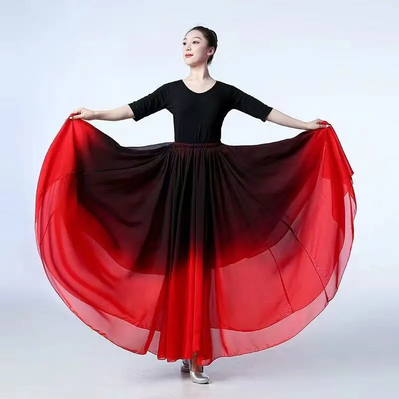 Spain Flamenco Dance Skirt for Child Girl Stage Performance 360/540/720 Degree Costumes women flamenco dresses