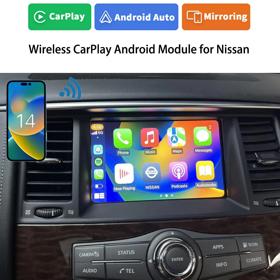 Integration System CarPlay / Android Auto for Nissan Pathfinder