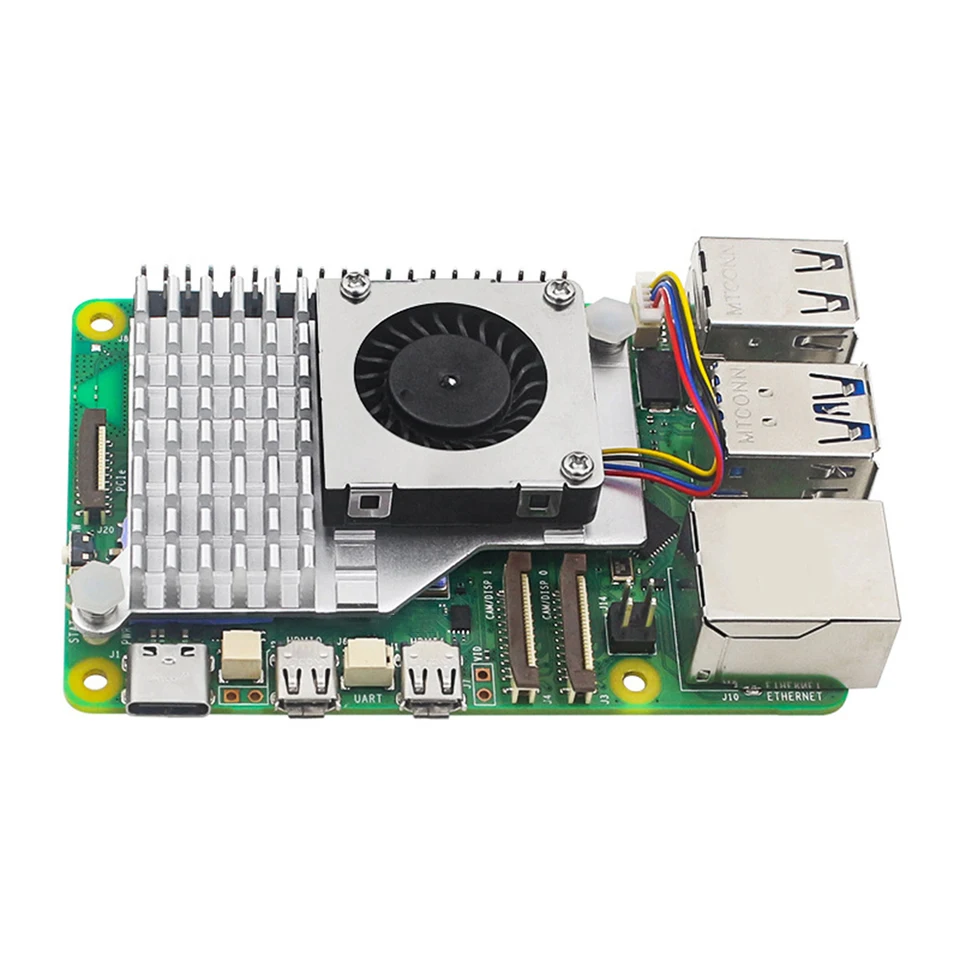 Raspberry Pi 5 Active Cooling Metal Heatsink Fan