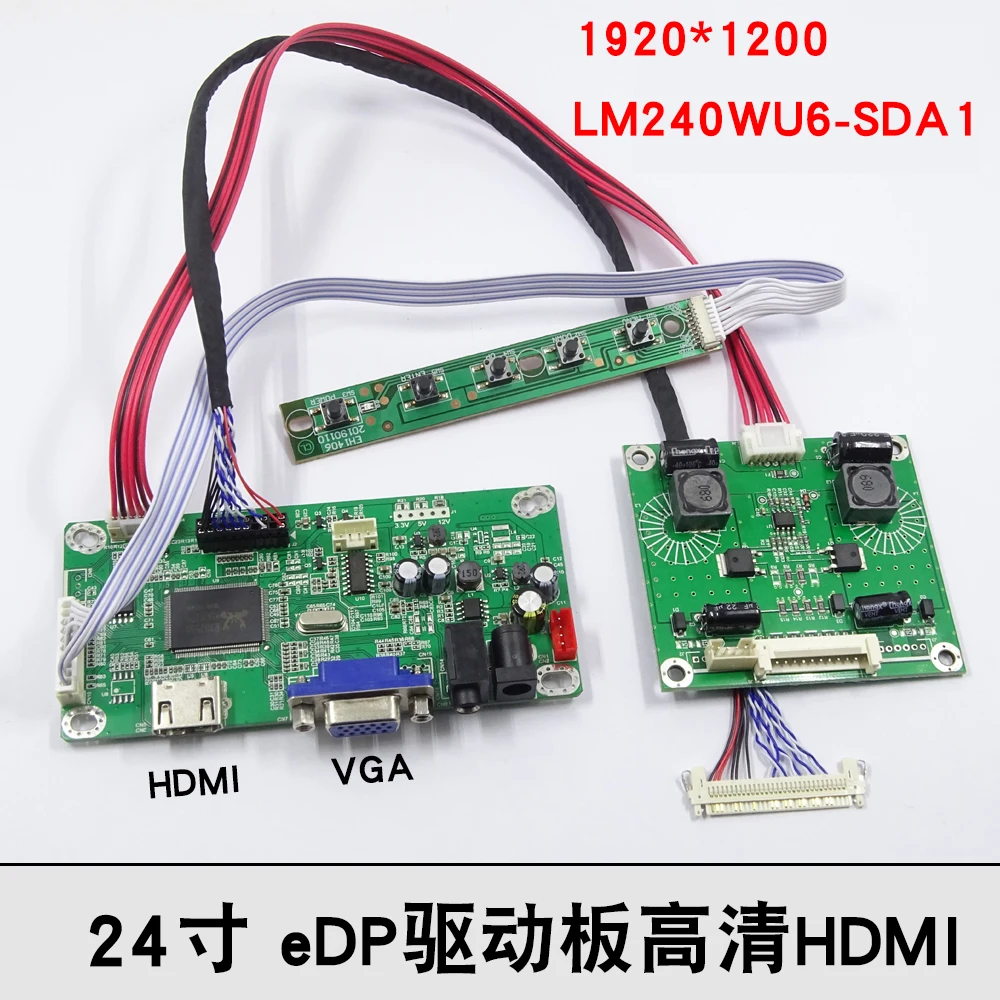 1920x1200 LM240WU6-SDA1 LM240WU6 (SD)(A1) LCD LED 스크린 드라이버 보드 Diy 모니터용 HDMI+VGA 컨트롤러 보드 키트