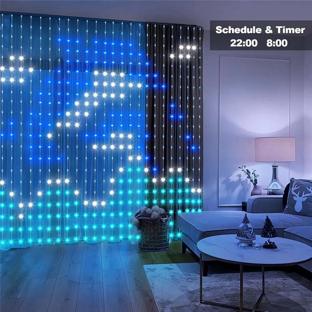 Décoration Rideau lumineux programmable