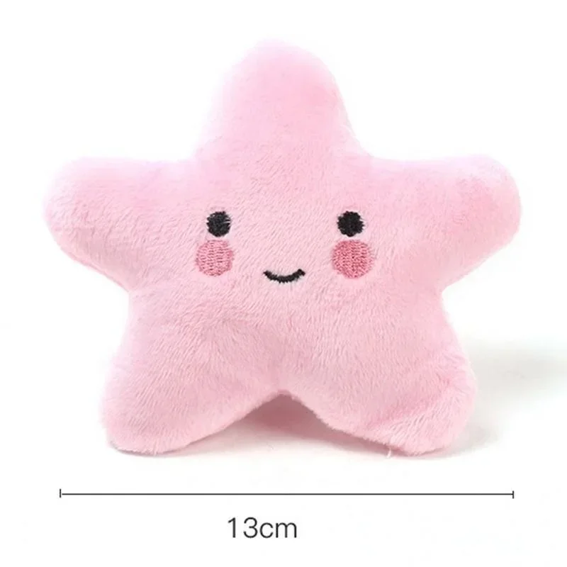 Peluches à mordre pour animaux de compagnie, jouets couineurs, jouets en peluche pentagramme avec sourire mignon pour chiens et chiots, accessoires pour animaux de compagnie_voghion.com