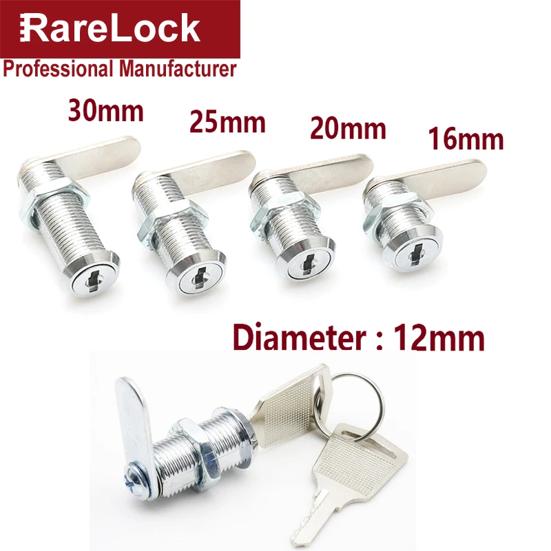 Mini Cerradura De Leva Con 2 Llav, Aleación De Zinc De 12mm De