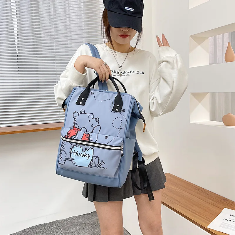 Mochila de Disney Winnie Pooh para mujer, bolsa de viaje de gran capacidad, mochila de dibujos animados, regalo escolar para niños - Imagen 3