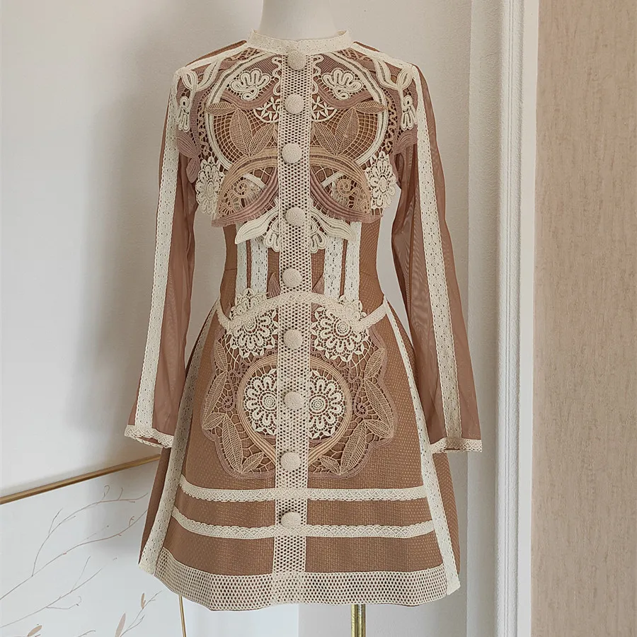 

Mini dresses Tweed and Dentelle Bread, evening dress wool, knitted, high quality, new in 2024.