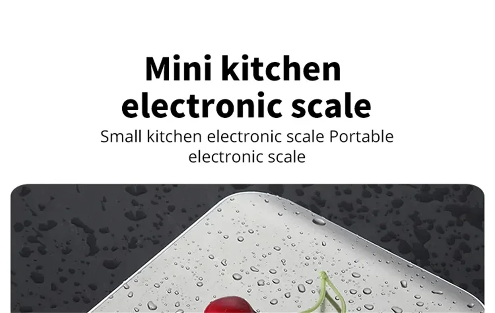 Description Picture 2 of itemRechargeable Stainless Steel Electronic Scales Kitchen Scales Home Jewelry Food Snacks Weighing Baking Tools 5kg/10kg