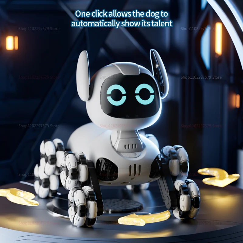Y9 RC Robot Dog Toy 2.4G Radiocomando 8WD Meccanico Pet Dog Touch-sense Musica Stunt Giocattolo Elettrico per Ragazza Ragazzo Bambini Regalo - immagine 2