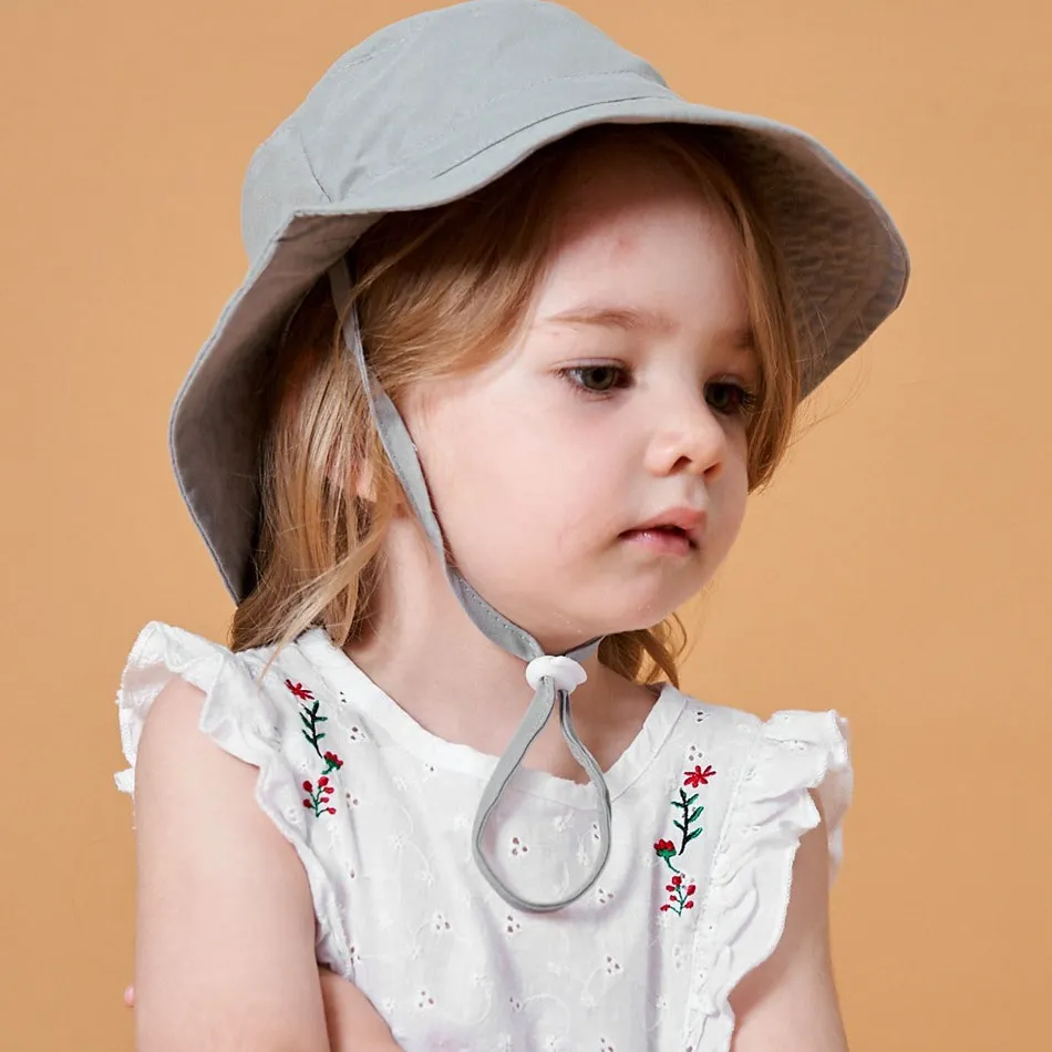 Newborn Baby Hats Boys Girls Panama Summer Kids Sun Hat Infant Beach Fisherman Bucket Hat Children Breathable Outdoor Hats 3