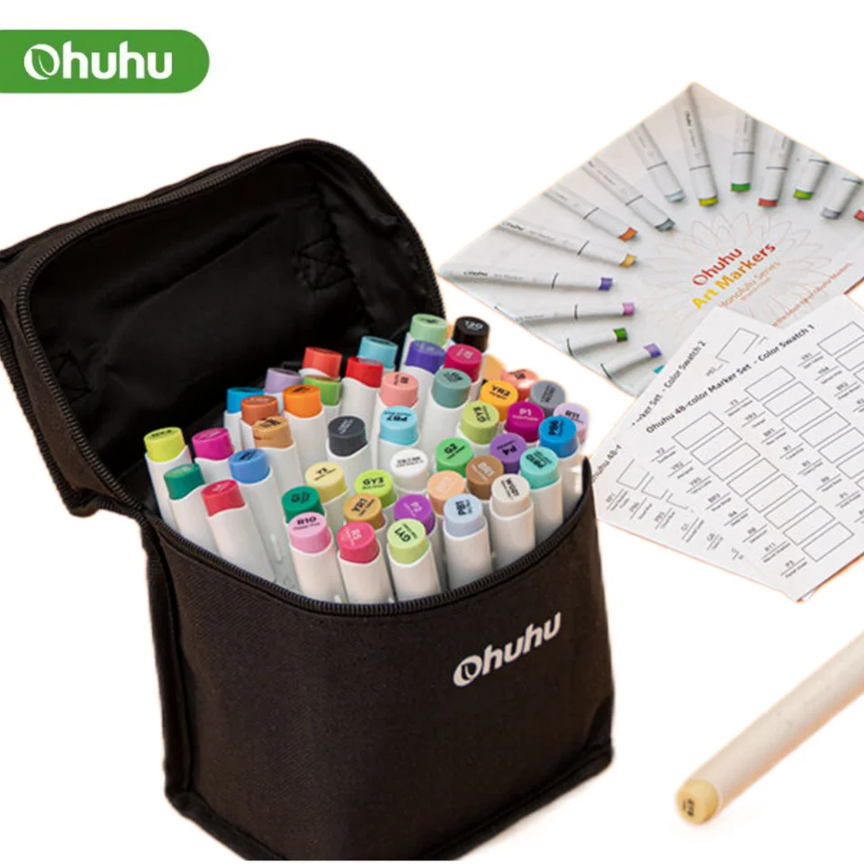 Ohuhu Marker Pen Color Markers Oily Art Marker Set Double Head Coloring  Manga Sketching Drawing Alcohol