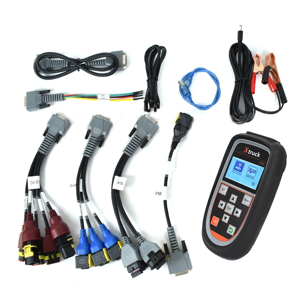 

Xtruck Y006 Automotive Nox Sensor Tester EURO 6 CAN J1939 Truck Nitrogen Detector Test Urea Pump Level Exhaust Temperature Detec