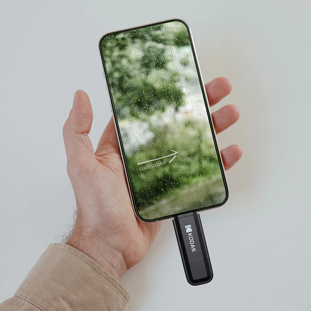 KODAK K143D USB 3.2 Type-C 플래시 드라이브 128GB 256GB 64GB 32GB OTG 고속 듀얼 펜드라이브 (휴대폰/노트북용)