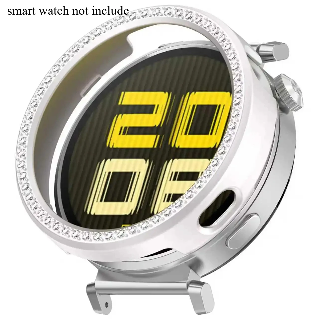 Elegant Bling PC Hollow Case with Diamond Crystal Bumper Protector