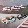 1/12 RC Police Car 2.4GHz Super Fast Remote Control Cars Toy with Lights Durable Chase Drift Vehicle toys for boys kid Children 3