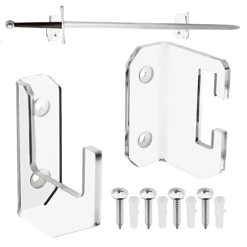 

Lightsaber Stand Wall Mount Horizontal Clear Acrylic Display Rack For Swords Rack For Home Company Exhibition Office