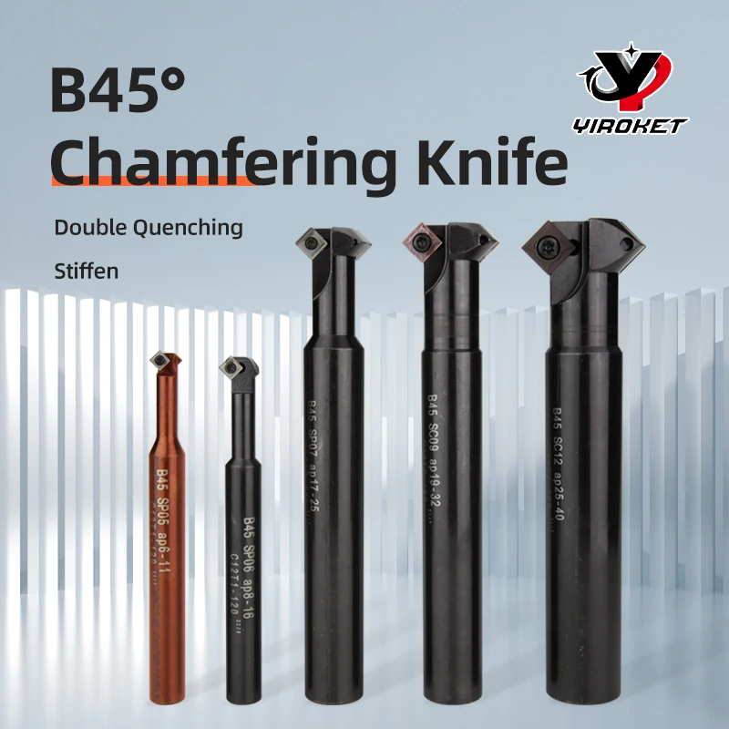 B45° Chamfering Straight Handle Shank Chamfer CNC Chamfering Drill