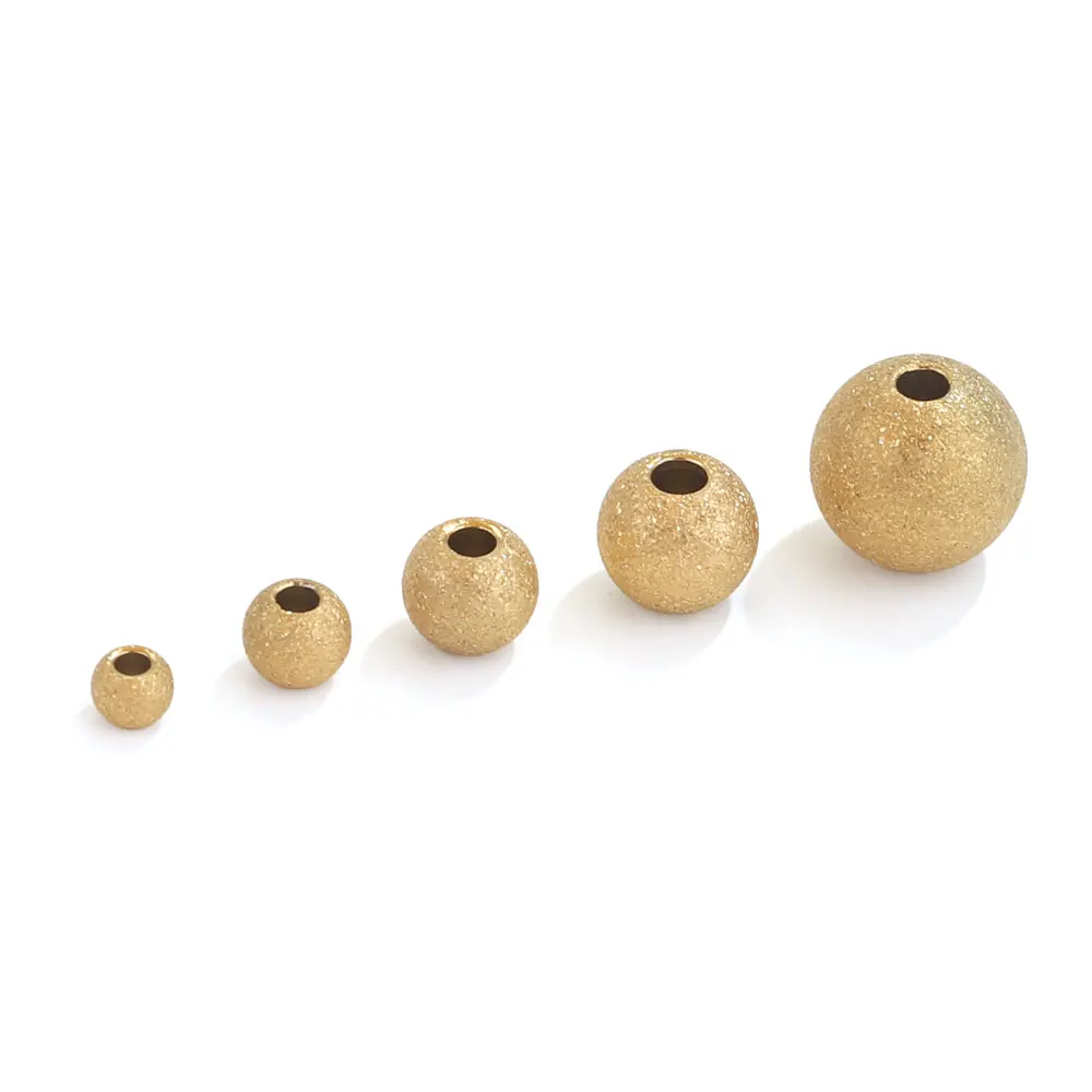 20 Stück Edelstahl matt poliert Spacer Perlen für Schmuck herstellung 3 4 5 6 8mm lose Perlen Charme für DIY Armbänder Großhandel – Detail 4