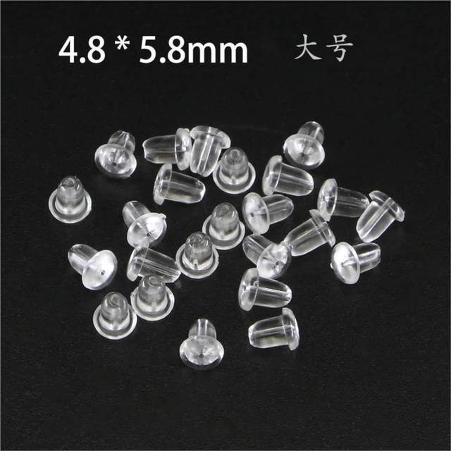 Clear Soft Rubber Earring Back Stoppers  Silicone Rubber Jewelry  Accessories - Jewelry Findings & Components - Aliexpress