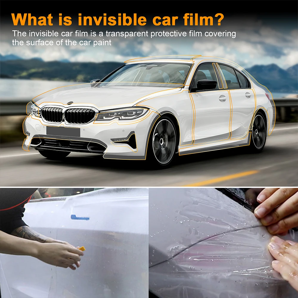 PPF-Kit de film de protection de peinture de voiture pré-découpé,  transparent, TPU, anti-rayures, accessoires pour BMW G20, série 3, 2019-2022