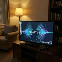 Téléviseur intelligent Android 22 pouces HD LED numérique avec WiFi intégré, YouTube et Netflix pour chambre, cuisine, hôtel 1