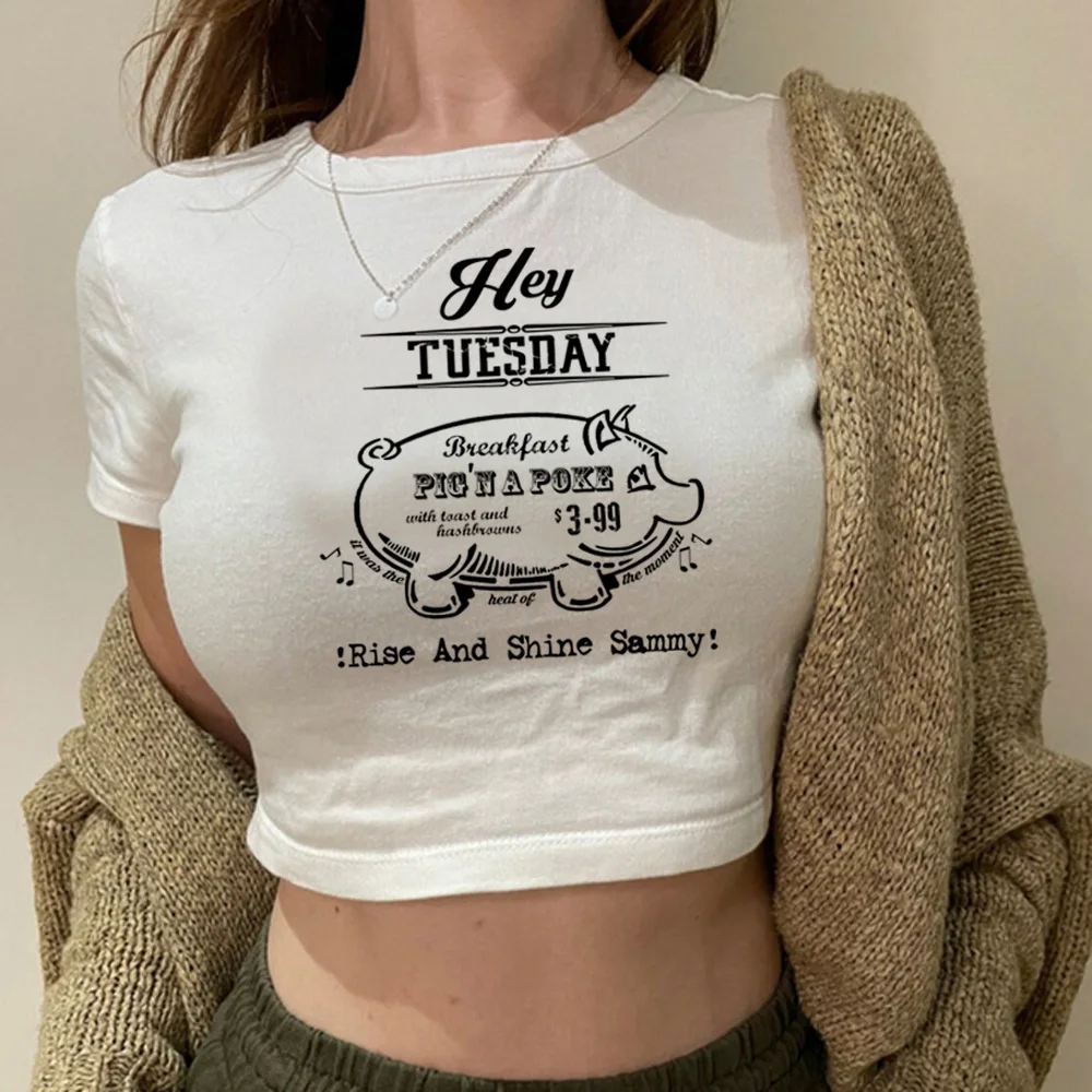 

Кроп-Топ женский в стиле хиппи, сверхнатуральный, в стиле хиппи, в стиле Харадзюку, одежда в стиле интернет-сайдера y2k kawai