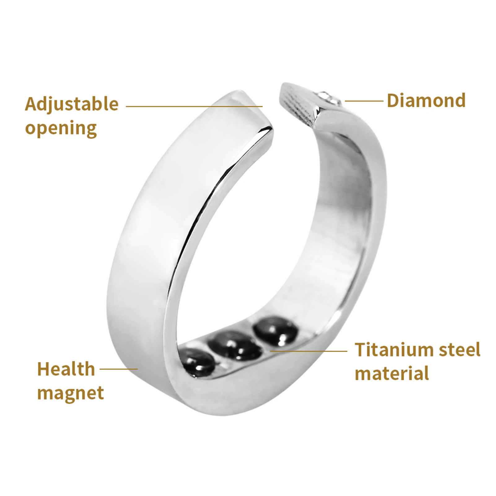 Anti Snore sleep Ring Magnetic Therapy Acupressure Treatment Against Snoring Device Snore stop Stopper Finger Ring Sleeping Aid 2