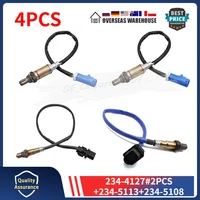 4PCS Oxygen O2 Sensor 234-4127 234-5113 234-5108 For 2010 Ford Expedition 5.4L Upstream & Downstream F88Z-9F472-BA 8F9A-9Y460-GA 1