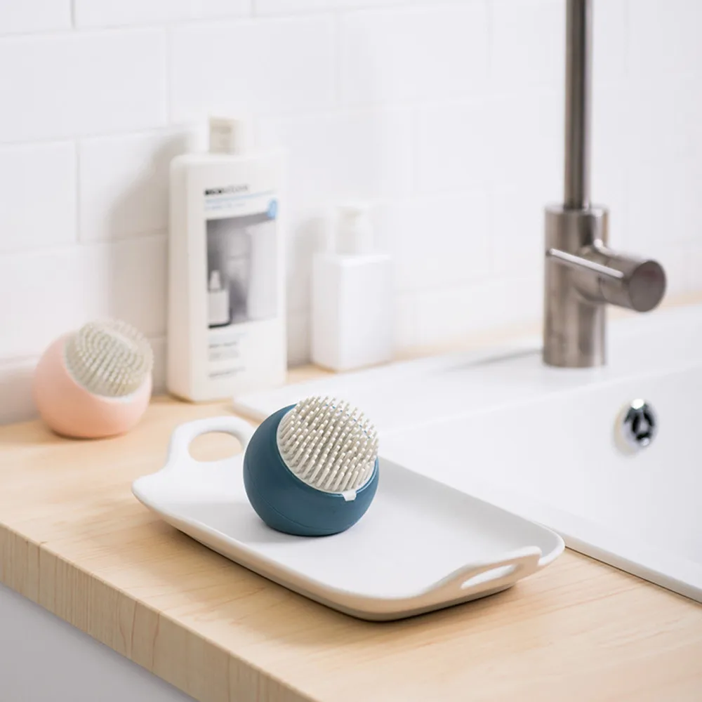 

1Pcs Creative Spherical Kitchen Brush Pot Pan Dish Tableware Washing Brush Home Kitchen Cleaning Tools